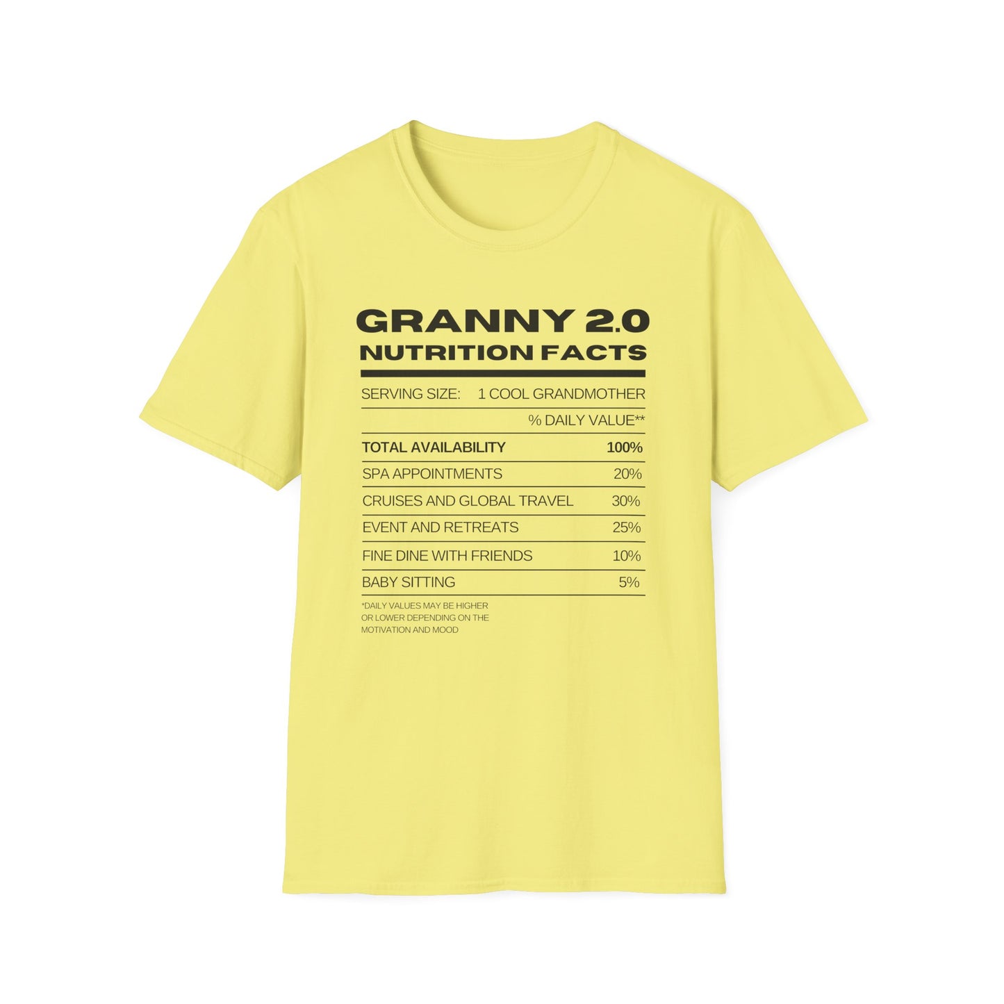 Granny 2.0 Nutrition Facts