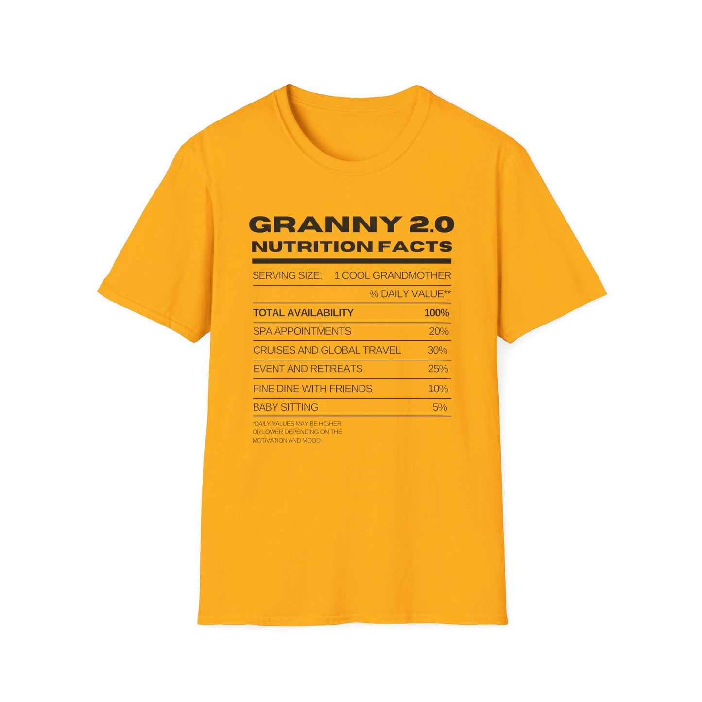 Granny 2.0 Nutrition Facts